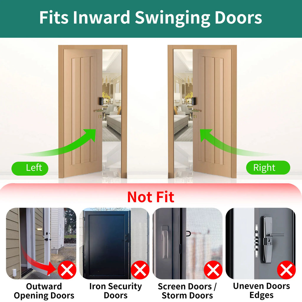 SPORTLINK Blink Doorbell 1st 2nd Gen Mount Anti-Theft Hidden Screw No Drill Installation Soft Rubber Anti-Scratch Door Bracket